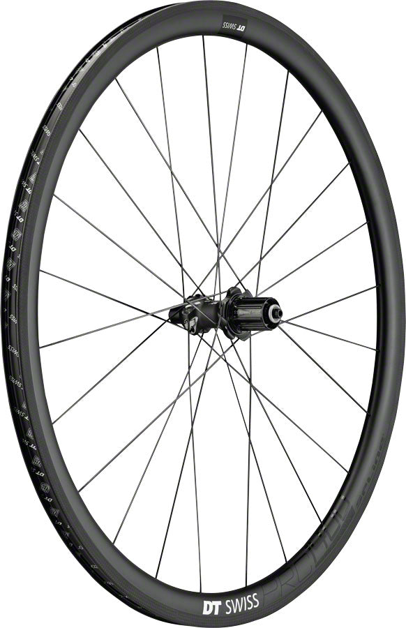 DT Swiss PRC 1400 Spline Rear Wheel - 700, QR x 130mm, Rim Brake, HG 11, Black