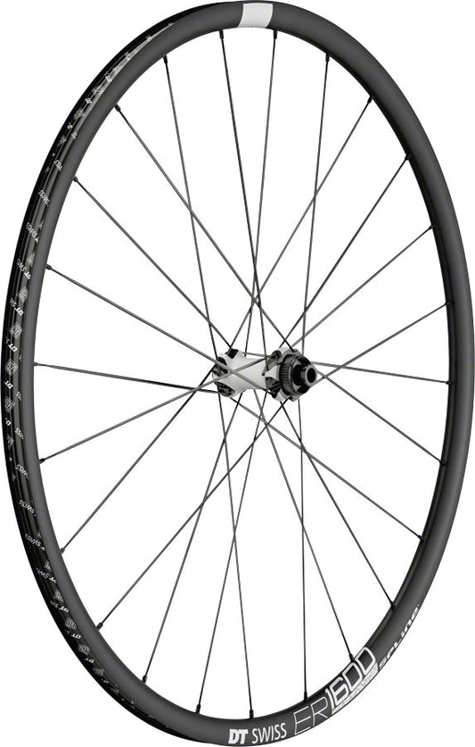 DT Swiss ER 1600 Spline 23 Front Wheel - 700, 12x 100mm, Center-Lock, Black