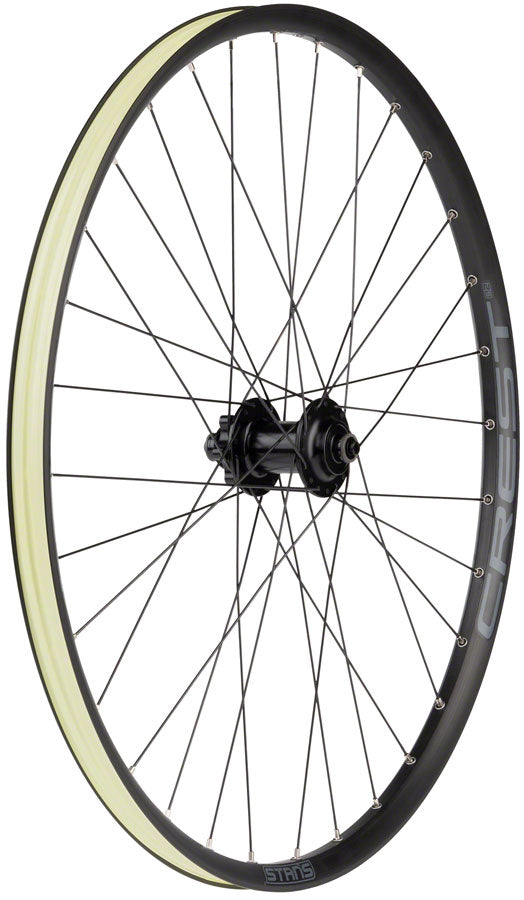 Stan's No Tubes Crest S2 Front Wheel - 26", QR x 100mm, 6-Bolt, Black