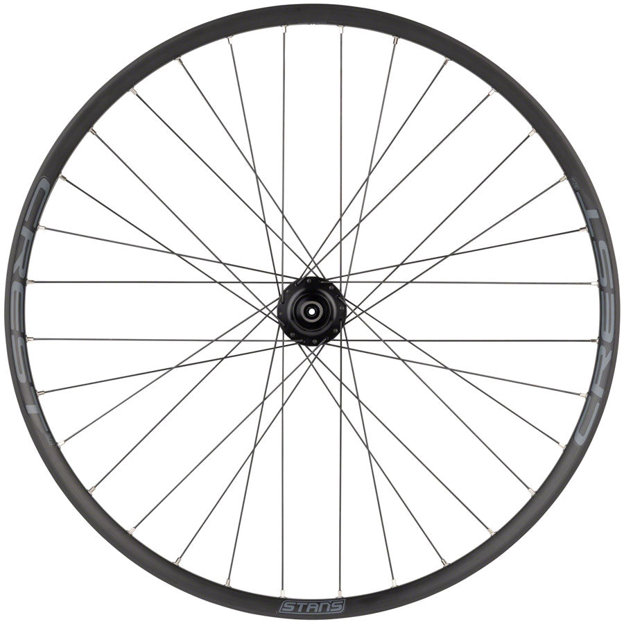 Stan's No Tubes Crest S2 Front Wheel - 26", QR x 100mm, 6-Bolt, Black