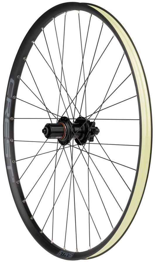 Stan's No Tubes Crest S2 Rear Wheel - 27.5", QR x 135mm, 6-Bolt, HG11