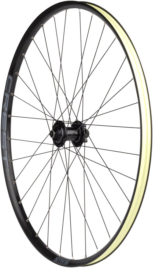 Stan's No Tubes Crest S2 Front Wheel - 29", QR x 100mm, 6-Bolt, Black