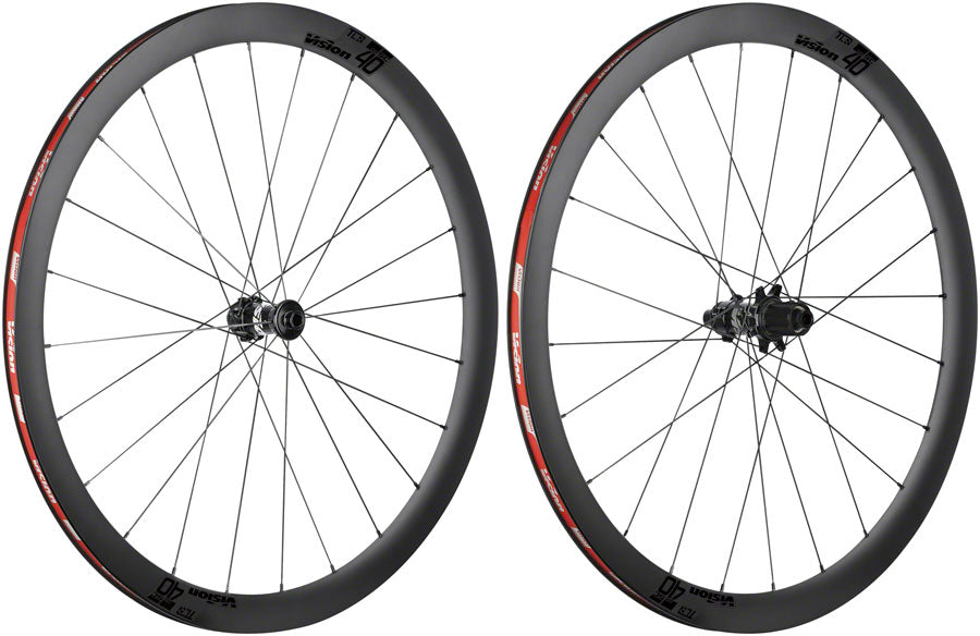 Vision SC40 Wheelset - 700, 12 x 100/142, Center-Lock, HG 11, Black