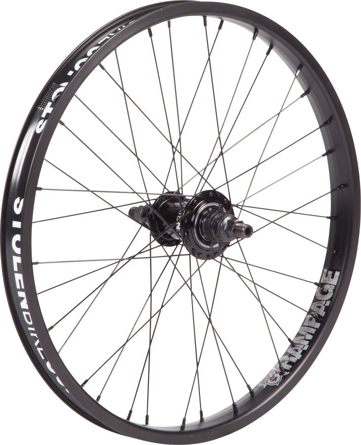 Stolen Rampage Rear Wheel - 20", 14 x 110mm, Rim Brake, Freecoaster, Black, Clincher