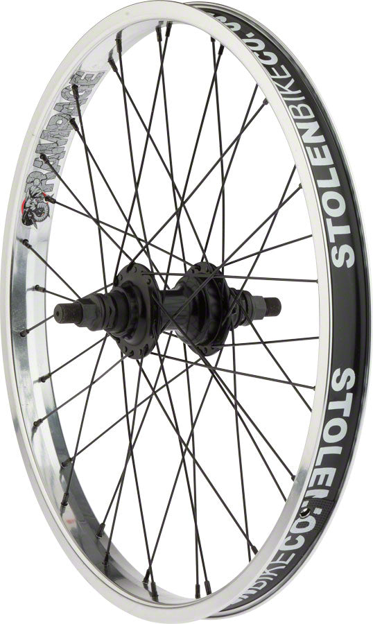 Stolen Rampage Rear Wheel - 20", 14 x 110mm, Rim Brake, Cassette, Polished, Clincher