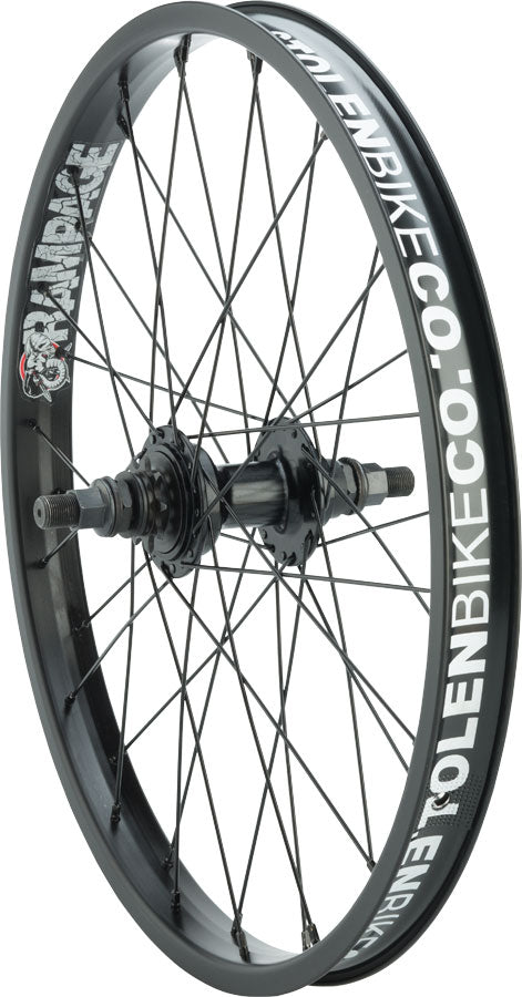 Stolen Rampage Rear Wheel - 20", 14 x 110mm, Rim Brake, LSD Cassette, Black, Clincher