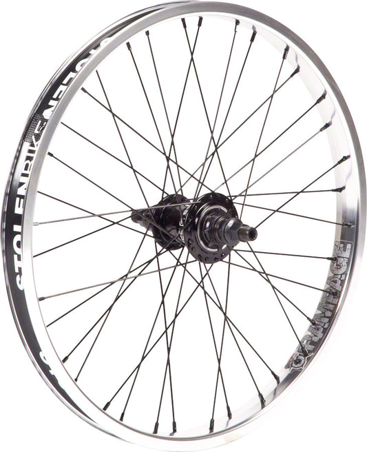 Stolen Rampage Rear Wheel - 20", 14 x 110mm, Rim Brake, Freecoaster, Polished, Clincher