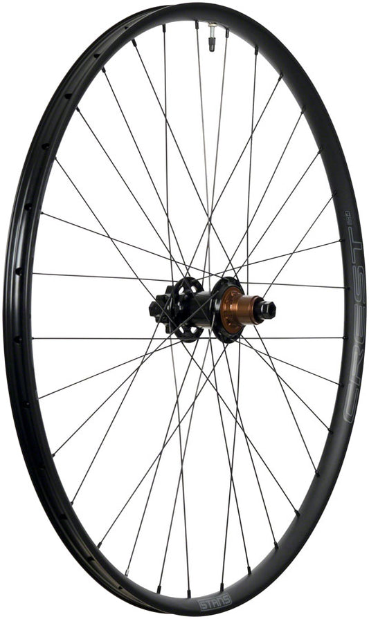 Stan's NoTubes Crest MK4 Rear Wheel - 27.5, 12 x 142mm, 6-Bolt, XDR, Black