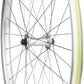 Velocity Cliffhanger Silver Front Wheel - 700c QR x 100mm, Rim Brake, Silver, Clincher
