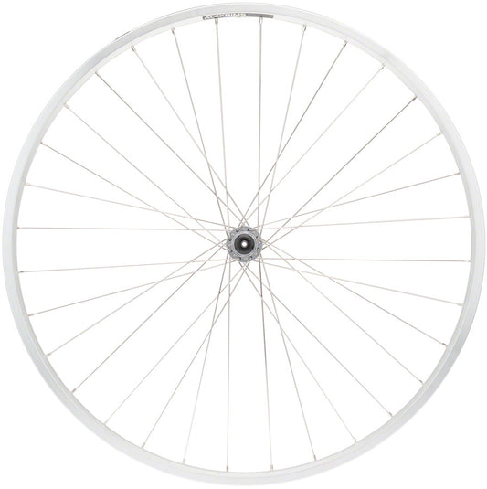 Quality Wheels Value Double Wall Series Front Wheel - 700, QR x 100mm, Rim Brake, Silver, Clincher