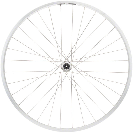 Quality Wheels Value Double Wall Series Rear Wheel - 700, QR x 130mm, Rim Brake, HG 10, Silver, Clincher