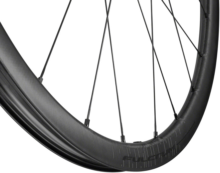 Fulcrum Rapid Red Carbon Rear Wheel - 700c, 12 x 142mm, Center-Lock Disc, Campagnolo N3W, Black