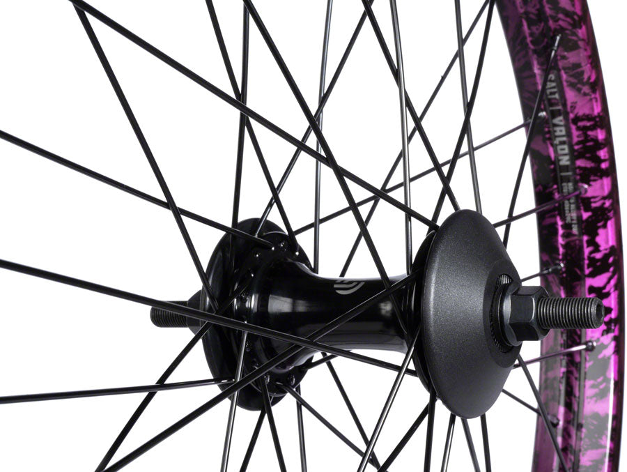 Salt EX Front Wheel - 20", Black/Purple Splatter