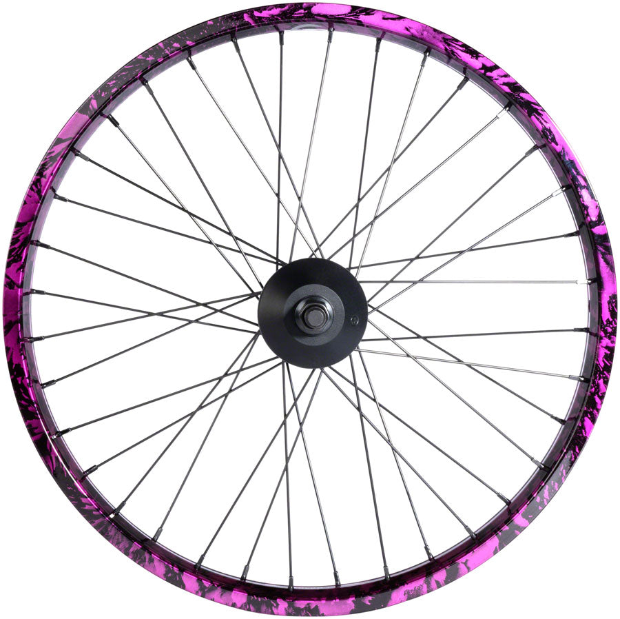 Salt EX Rear Wheel - 20", Black/Purple Splatter, LHD