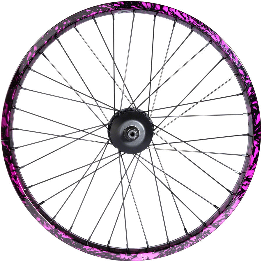 Salt Everest Rear Wheel - 20", Black/Purple Splatter, Freecoaster, LHD