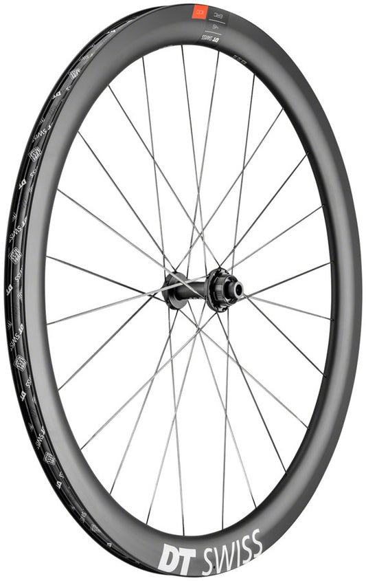 DT Swiss 700C Erc 1100 Erc 1100 Dicut 45 Front Bicycle Wheel, Black Double Wall Rim, 24 Spoke