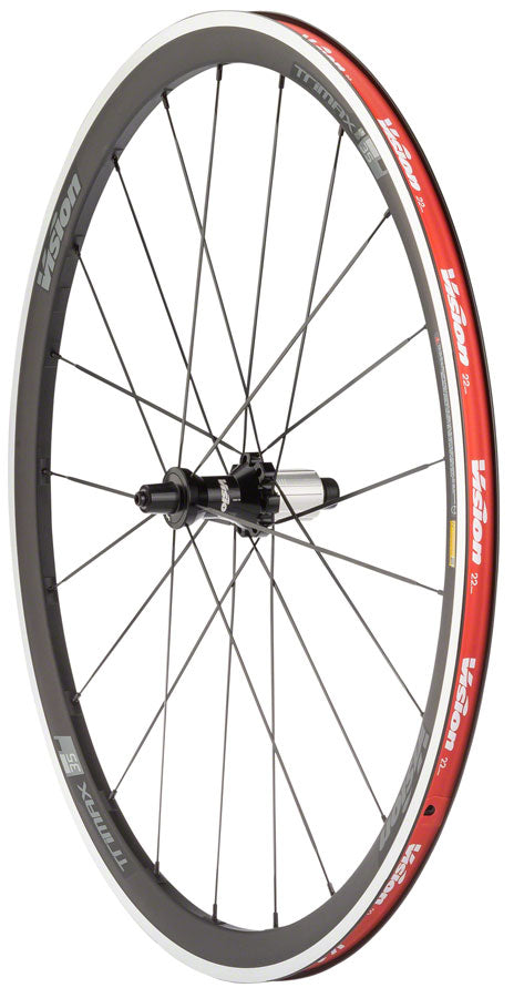 Vision Trimax 35 Wheelset - 700, QR x 100/130mm, Rim Brake, HG 11, Black, Clincher