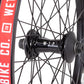 We The People Helix Front Wheel - 20", 3/8" x 100mm, Rim Brake, Black, Clincher