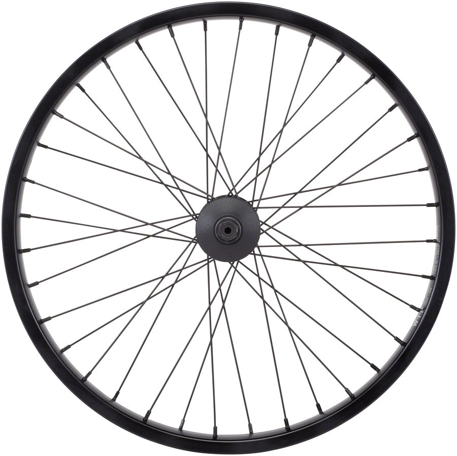 We The People Helix Front Wheel - 20", 3/8" x 100mm, Rim Brake, Black, Clincher