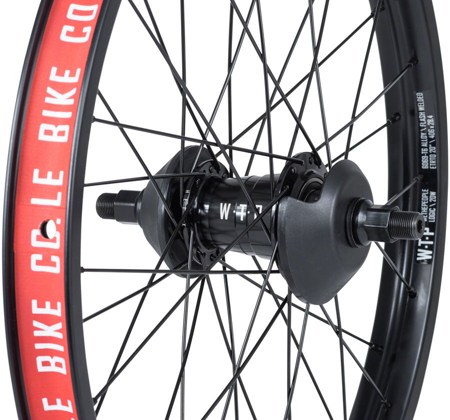 We The People Helix Rear Wheel - 20", 14 x 110mm, Rim Brake, LSD Cassette, Black, Clincher