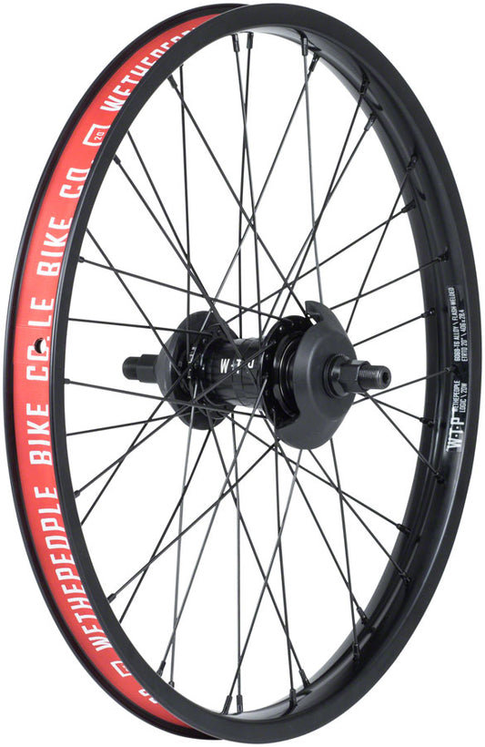 We The People Helix Rear Wheel - 20", 14 x 110mm, Rim Brake, LSD Cassette, Black, Clincher