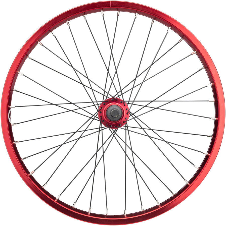 Salt Everest Rear Wheel - 20", 14 x 110mm, Rim Brake, Cassette, Red, Clincher