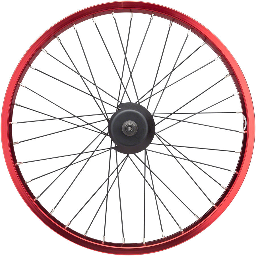 Salt Everest Rear Wheel - 20", 14 x 110mm, Rim Brake, Freecoaster, Red, Clincher