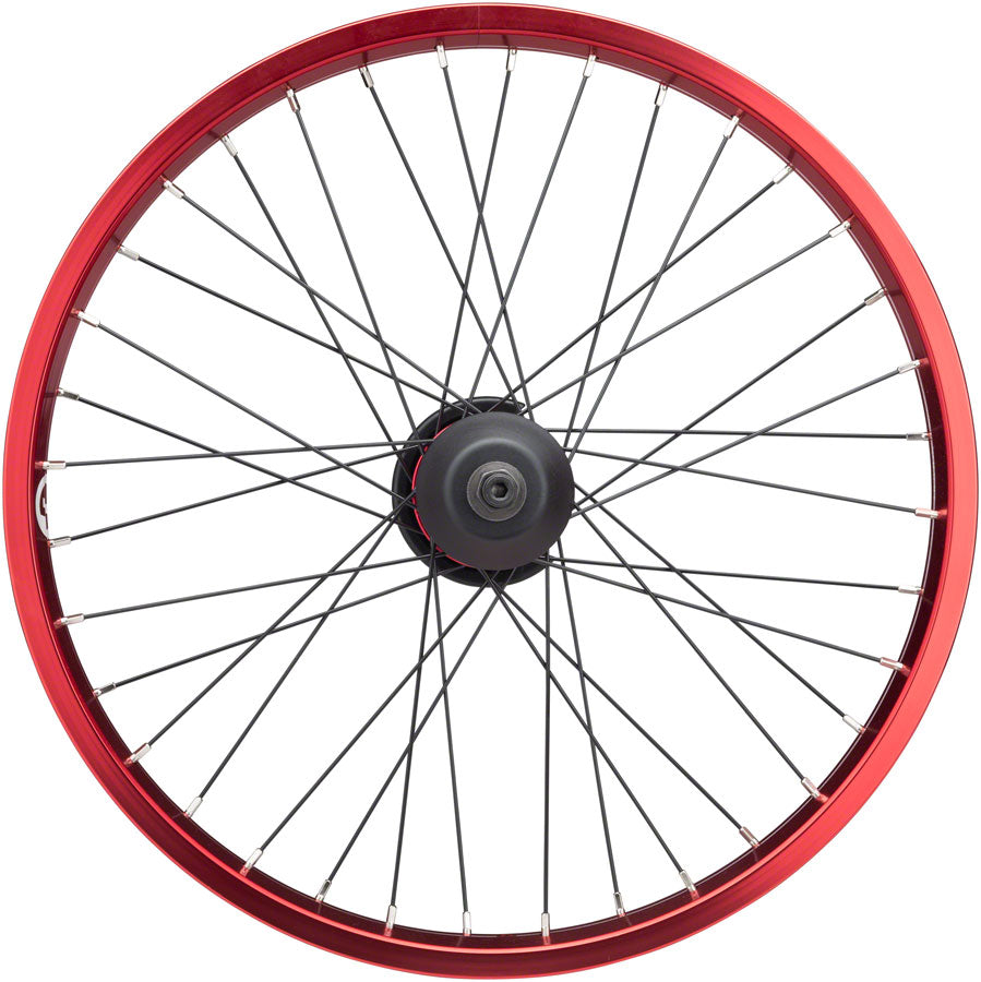 Salt Everest Rear Wheel - 20", 14 x 110mm, Rim Brake, Freecoaster, Red, Clincher