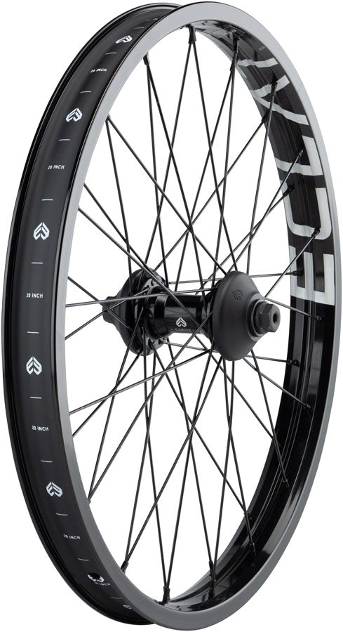Eclat Trippin Front Wheel - 20", 3/8" x 100mm, Rim Brake, Black, Clincher, Cortex