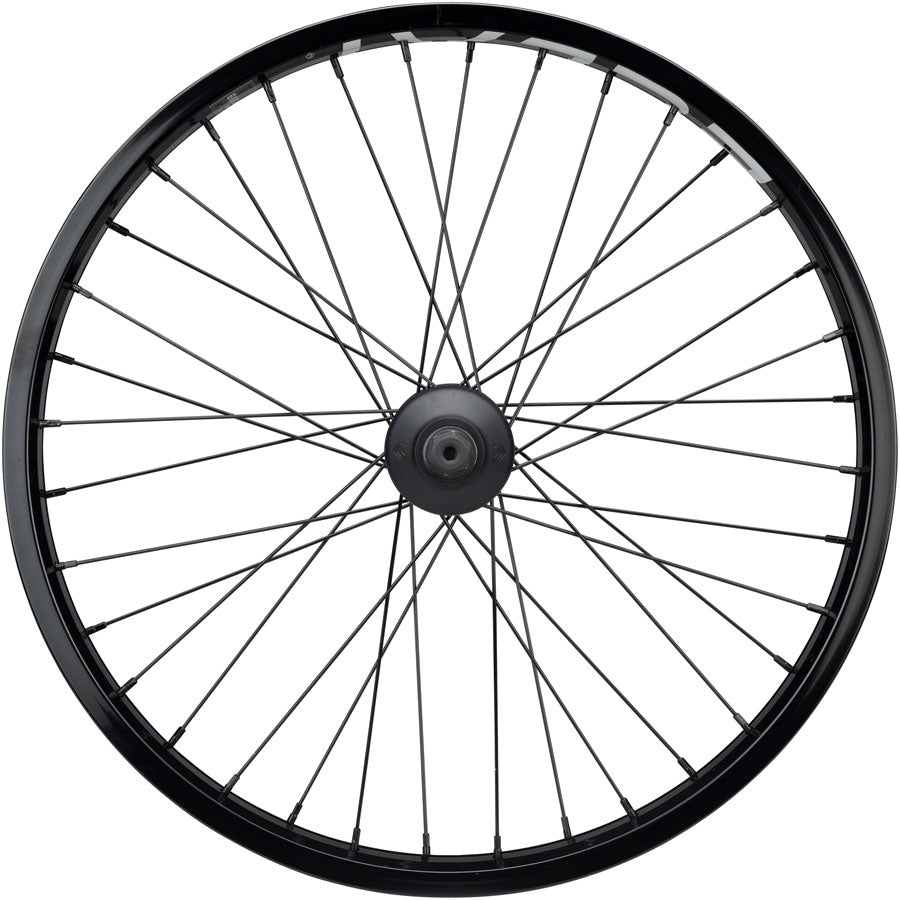 Eclat Trippin Front Wheel - 20", 3/8" x 100mm, Rim Brake, Black, Clincher, Cortex