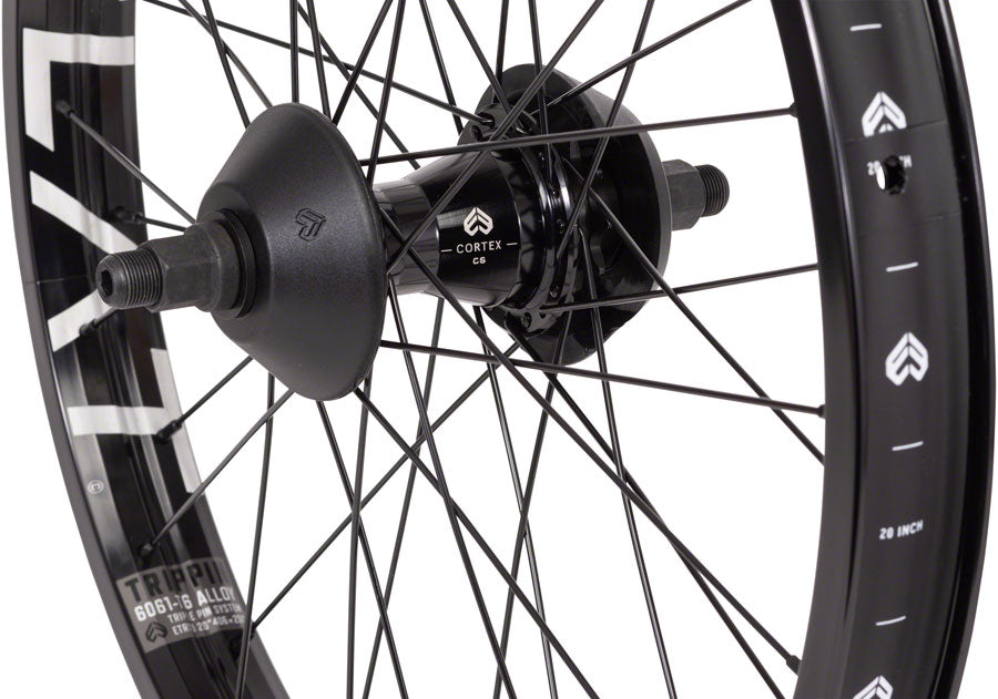 Eclat Trippin Rear Wheel - 20", 14 x 110mm, Rim Brake, Cassette, Black, Clincher, Cortex