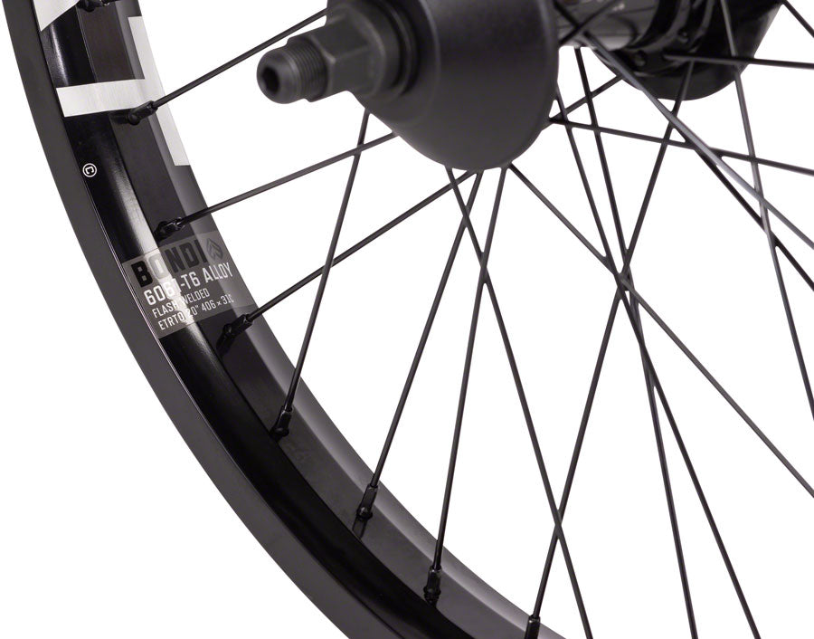 Eclat Bondi Rear Wheel - 20", 14 x 110mm, Rim Brake, Cassette, Black, Clincher, Cortex