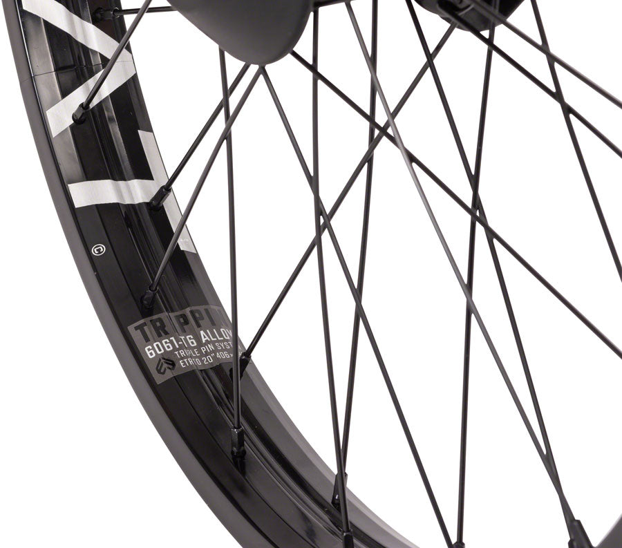 Eclat Trippin Rear Wheel - 20", 14 x 110mm, Rim Brake, LSD Freecoaster, Black, Clincher, Cortex