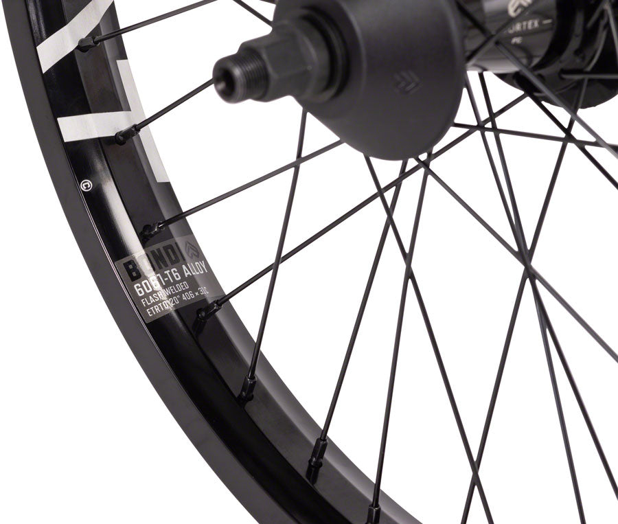 Eclat Bondi Rear Wheel - 20", 14 x 110mm, Rim Brake, Freecoaster, Black, Clincher, Cortex