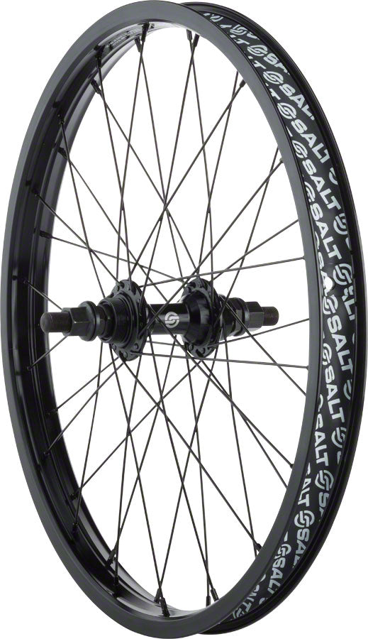 Salt Rookie Rear Wheel - 20", 14 x 110mm, Rim Brake, Metric Freewheel, Black, Clincher