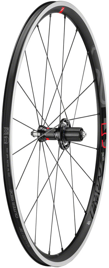 Fulcrum Racing 5 Wheelset - 700, QR x 100/130mm, Rim Brake, HG 11, Black, Clincher