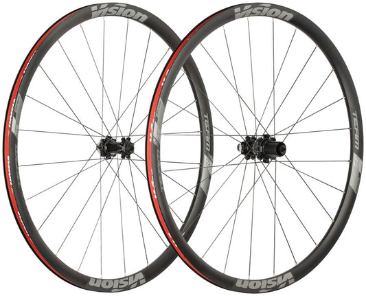 Vision Team 35 Disc Wheelset - 700c, 12 x 100/142mm, Center-Lock, HG 11, Black