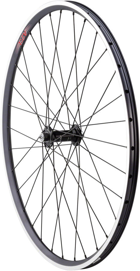 Velocity A23 Front Road Bike Wheel 650c QR x 100mm Rim Brake Black Tubeless Clincher