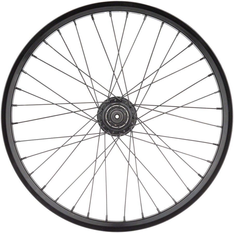 Cult Crew V2 Rear Wheel - 20", 14 x 110mm. Rim Brake, LHD, Freecoaster, Black, Clincher