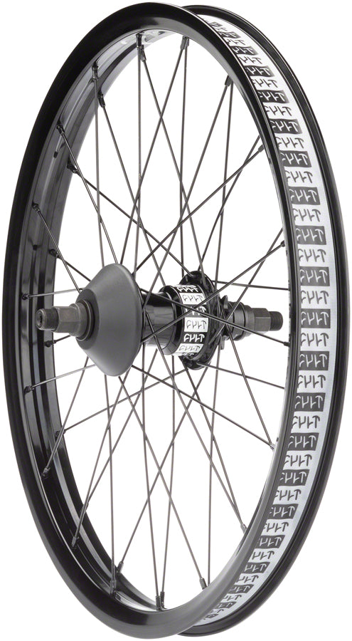 Cult Crew V2 Rear Wheel - 20", 14 x 110mm, Rim Brake, RHD, Freecoaster, Black, Clincher