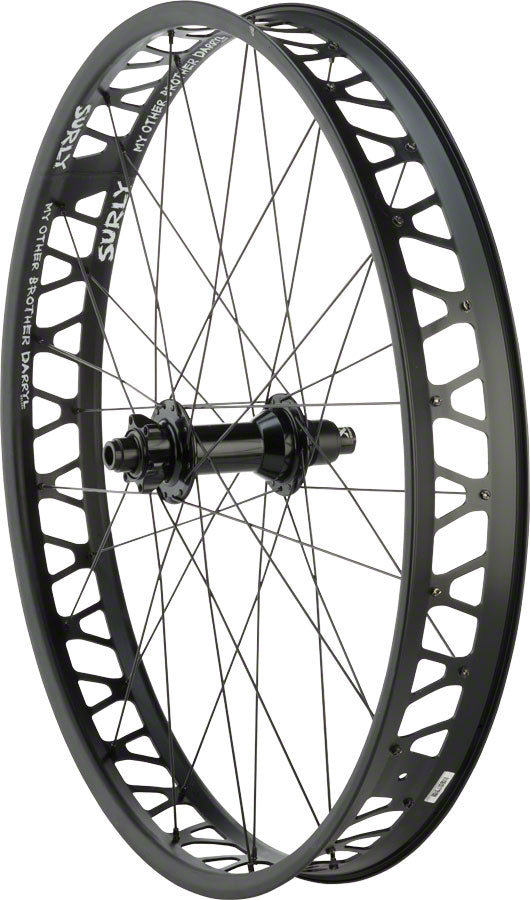 Surly Other Brother Darryl Fat Bike Rear Wheel 26" Fat, 12 x 177mm Thru Axle 6-Bolt XD Black