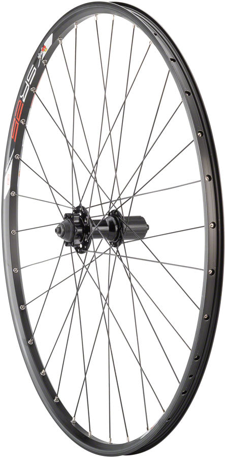 SunRingle SR25 29er Disc Brake Rear Wheel - 29", QR x 135mm, 6-Bolt, HG 10, Black, Clincher