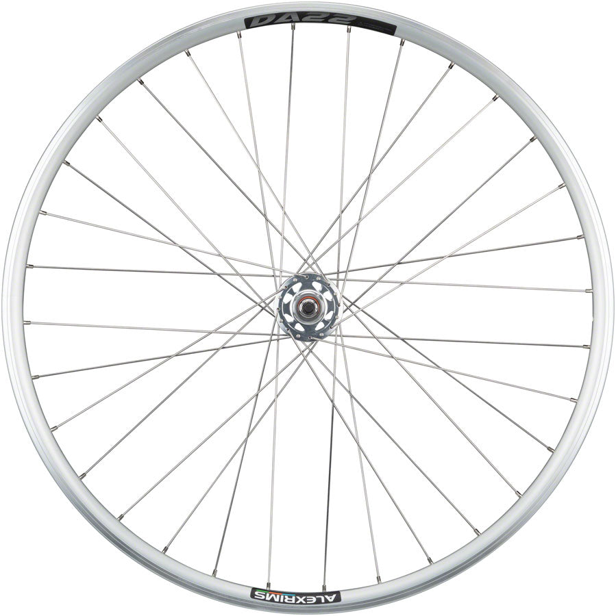 Alex Da22 Track Single Speed Fixie Front Wheel 700c 9x1 Threaded x 100mm Rim Brake Silver Clincher Cartridge