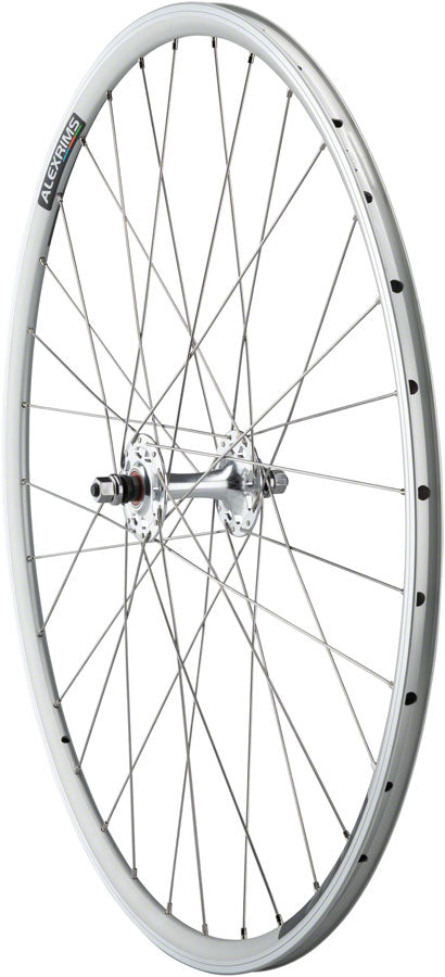 Alex Da22 Track Single Speed Fixie Front Wheel 700c 9x1 Threaded x 100mm Rim Brake Silver Clincher Cartridge