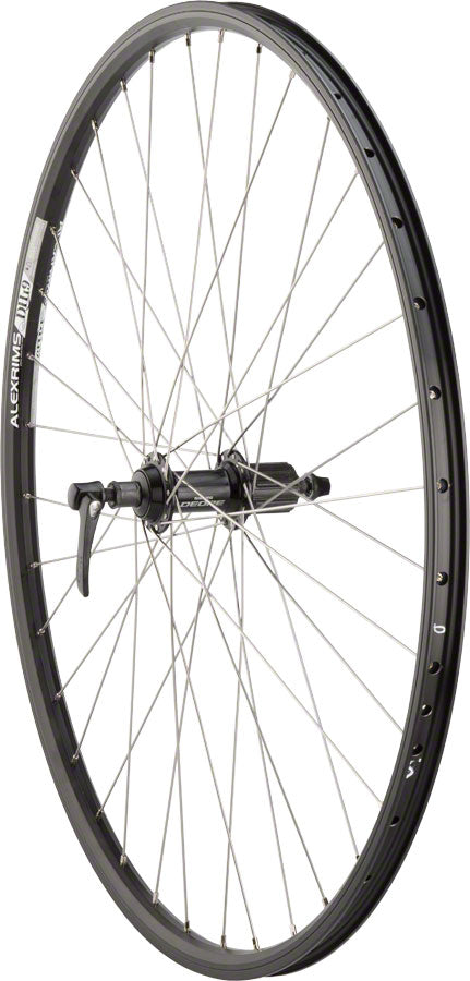 Alex Rims DH19 Rear Touring Hybrid Gravel Wheel 700c QR x 135mm Rim Brake Shimano QC400 Hub Clincher 36H