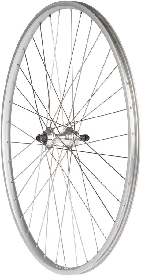 Sun Rims Vintage Style Bike Rear Wheel - 27", QR x 130mm Rim Brake Freewheel Silver Clincher