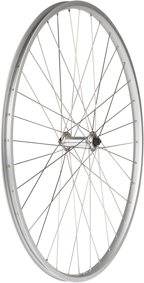 Sun Rims Vintage Style Road Bike Front Wheel 27" QR x 100mm Rim Brake Silver Clincher