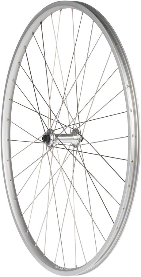 Sun Rims Vintage Style Road Bike Front Wheel 27" QR x 100mm Rim Brake Silver Clincher