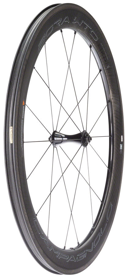 Campagnolo BORA WTO 60 Front Wheel - 700c, QR x 100mm, Rim Brake, 2-Way Fit, Dark Label