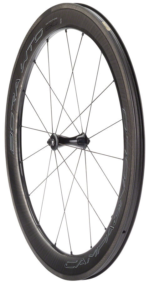 Campagnolo BORA WTO 60 Front Wheel - 700c, QR x 100mm, Rim Brake, 2-Way Fit, Dark Label
